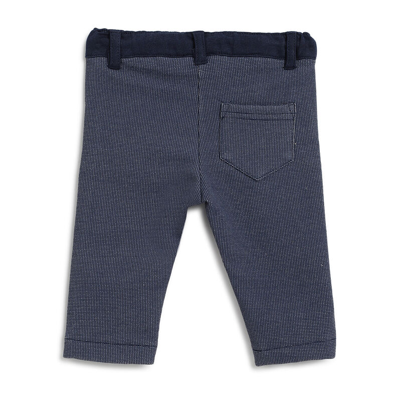 Boys Dark Blue Printed Sweatshirt with Trouser image number 3